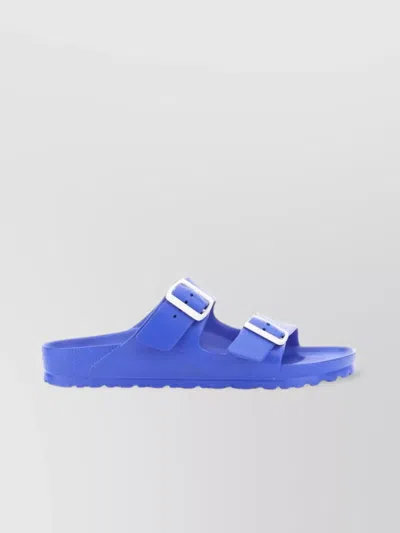 Birkenstock Narrow Width Open Toe Flat Sole Sandals In Blue