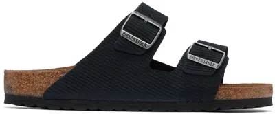 Birkenstock Black Arizona Grip Sandals In Midnight Corduroy Su