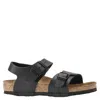 Birkenstock New York Kids Birko-flor Sandals In Black