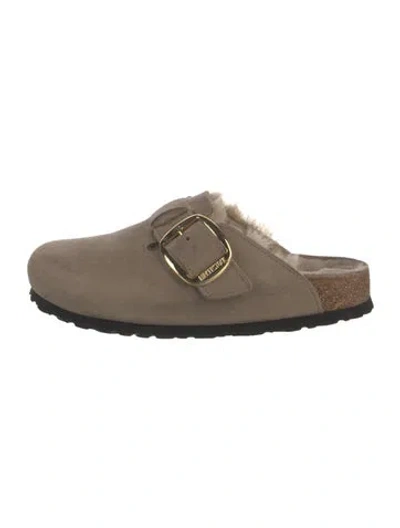 Pre-owned Birkenstock Nubuck Mules In Multi