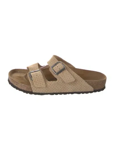 Pre-owned Birkenstock Nubuck Sandals In Neutrals