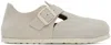 Birkenstock Off-white Narrow London Loafers In Antique White