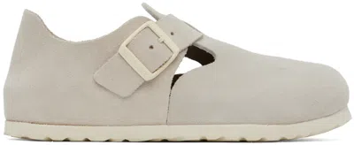 Birkenstock Off-white Narrow London Loafers In Antique White