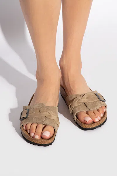 Birkenstock ‘oita Braided' Slides In Beige