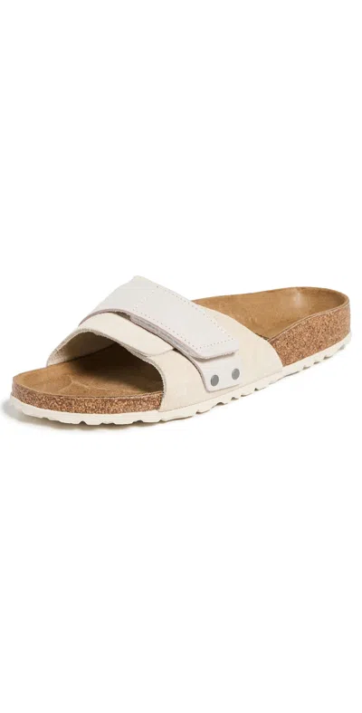 Birkenstock Unisex Oita Modern Suede Sandal In Antique White