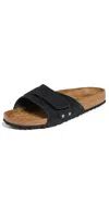 Birkenstock Oita Womens Suede Round Toe Slide Sandals In Black