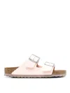 Birkenstock Slip-on Buckle Sandals In Pink