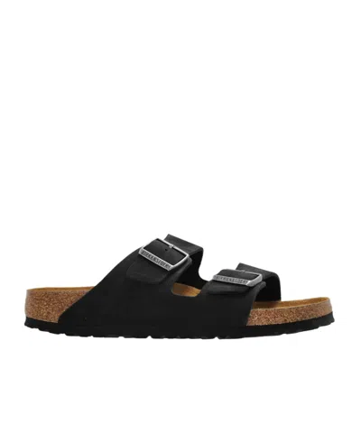 Birkenstock Open-toed Slippers In Black