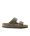 Birkenstock Open-toed Slippers In Green