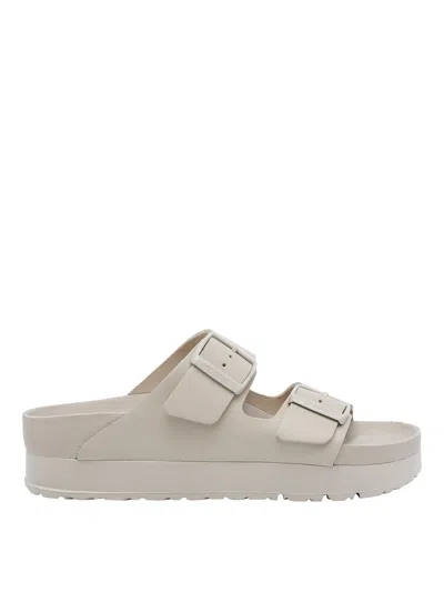 Birkenstock Oyster Arizona Platform Sandals In Multi