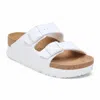 Birkenstock Papillio Arizona Flex Unisex Platform Sandals In White