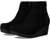 Birkenstock Papillio Bootie Women's Us 5-5.5 Black Leather Wedge Heel Zpo2479 In Black
