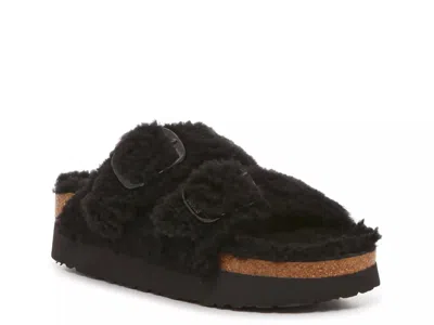 Birkenstock Arizona Shearling Slides In Animal Print