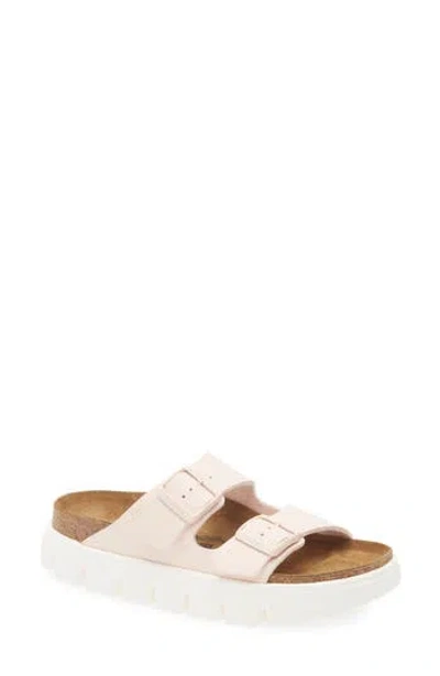 Birkenstock Arizona Platform Leather Sandal In Neutral