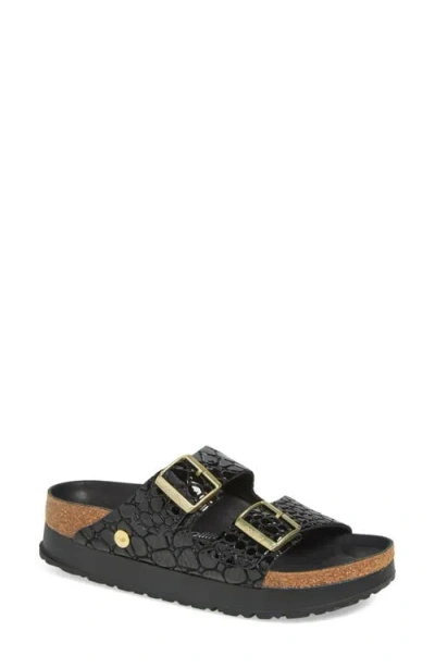 Birkenstock Papillio By  Arizona Flex Platform Sandal In Black Black