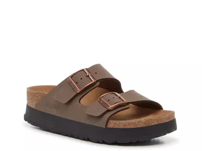 Birkenstock Papillio By  Arizona Platform Slide Sandal In Brown