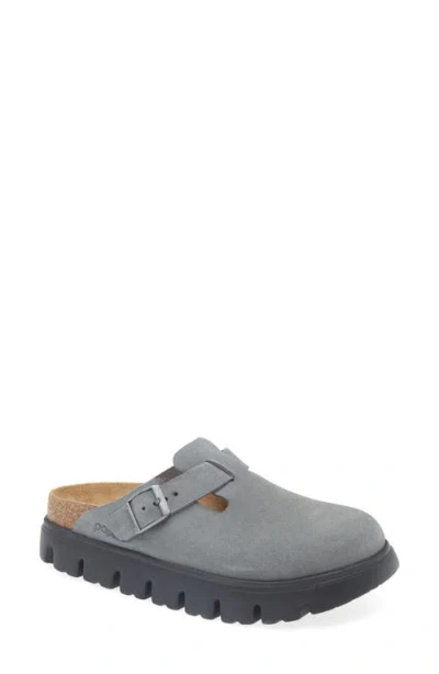 Birkenstock Papillio By  Boston Chunky Platform Clog In Gray