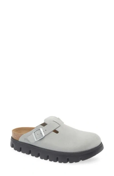 Birkenstock Papillio By  Boston Chunky Platform Clog In Gray
