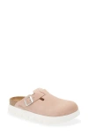 Birkenstock Papillio By  Boston Chunky Platform Clog In Light Rose