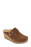 Birkenstock Papillio By  Fanny Buckle Clog In Dark Tea