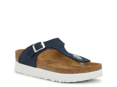 Birkenstock Papillio By  Gizeh Platform Sandal In Blue