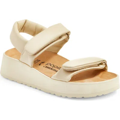 Birkenstock Papillio By  Theda Platform Wedge Sandal In Beige