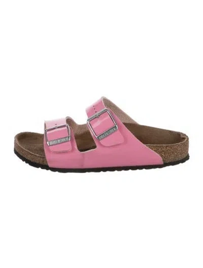 Pre-owned Birkenstock Patent Leather Sandals In Pink