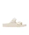 Birkenstock Arizona Eva Mens Buckle Casual Slide Sandals In White