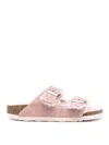 Birkenstock Pink Buckle Sandals In Pink