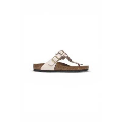 Birkenstock Gizeh Flower Leather Infradito Sandals In Multi