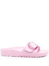 Birkenstock Madrid Big Buckle Eva Slipper With Buckle In Pink