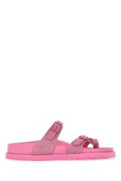 Pre-owned Birkenstock Pink Suede Mayari Avantgarde Slippers