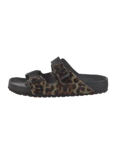 Pre-owned Birkenstock Ponyhair Animal Print Sandals In Multicolor