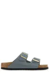 Birkenstock Slippers Arizona In Pelle Carta Da Zucchero   Donna