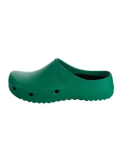 Pre-owned Birkenstock Pvc Mules In Green