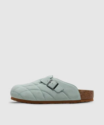 Birkenstock X Jesse Leyva Quilted Boston Sandal In Clearly Aqua