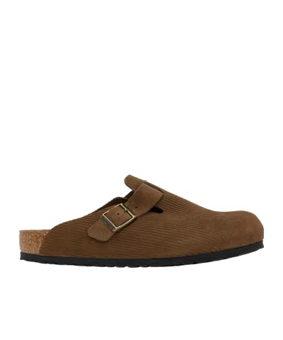 Birkenstock Regular Boston Muller Shoes In Brown