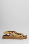 Birkenstock Shinjuku Natural Leather Sandals In Leather Color