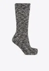 Birkenstock Rib Knit Slub Socks In Black