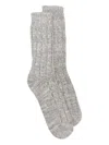 Birkenstock Ribbed-ankle Socks In Gray