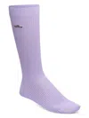 Birkenstock Ribbed-knit Socks In Purple