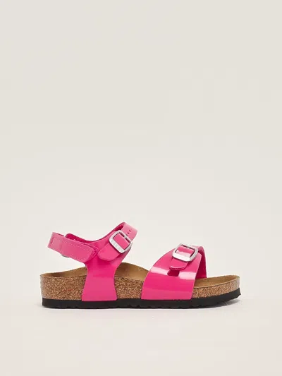 Birkenstock Kids' Rio Birko Flor Sandal In Pink