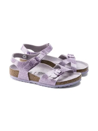 Birkenstock Kids' Rio Buckle-strap Sandals In Purple