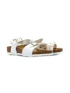 Birkenstock Rio Dual-buckle Flat Sandals In White