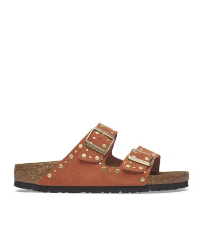 Birkenstock Rivet Slippers In Brown