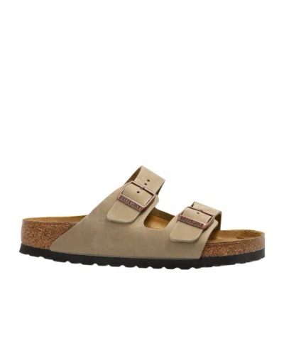 Birkenstock Arizona Bf In Nubuck Color Taupe In Brown