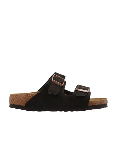 Birkenstock Round Head Flat-soled Sandals In Black