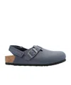 Birkenstock Round Head Muller Shoes In Gray