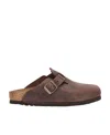 Birkenstock Boston Bs Narrow Leather Clog In Animal Print