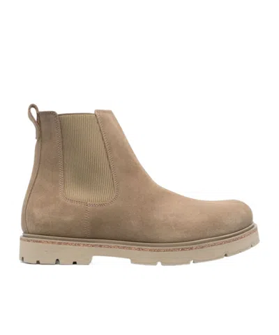 Birkenstock Round-head Short Boots In Brown